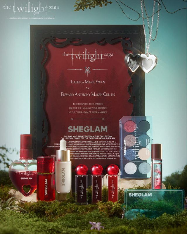 ОМГ, бренд Sheglam выпустил линейку косметики по «Сумеркам»!
В неё вошли палетка теней, жидкие рум