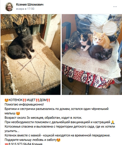 Пост добра. Распространите, пожалуйста.