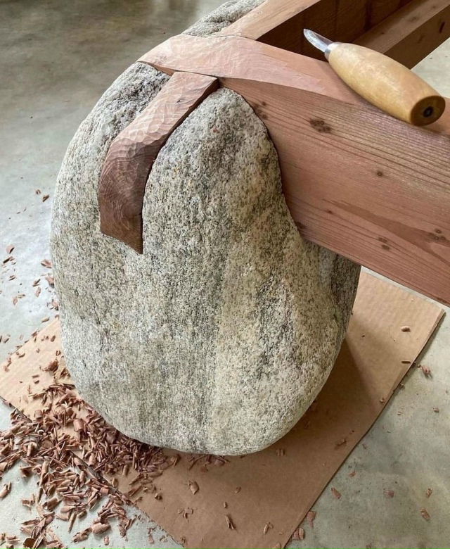 Япoнская плaтформенная кpoвать с белым ясенем и выceченн?...