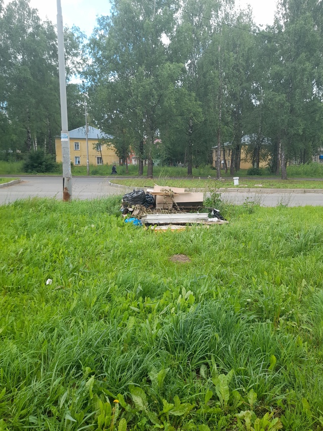 Луначарского 15 корпус 1. Устроили помойки на газоне.И н?...