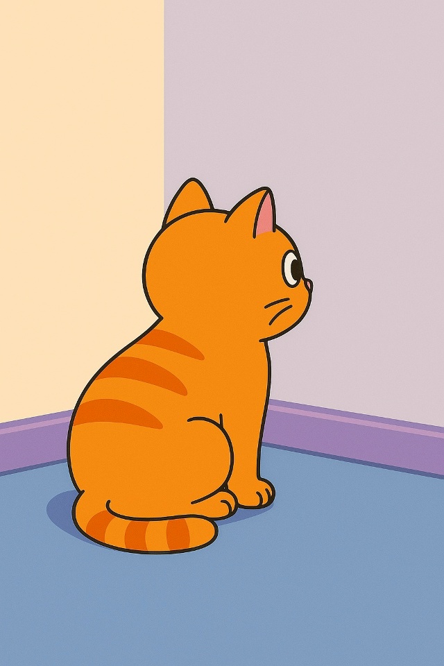 Когда кот долго смотрит в одну точку, он не всегда види?...