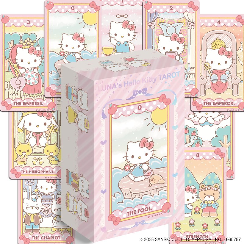 Мужики, внимание: по Hello Kitty выпустили официальную лицензированную колоду карт ТАРО. Всего в наб