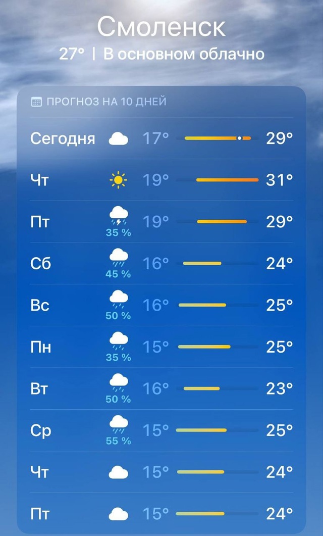 ⚡Когда в Смоленской области стартует период экстрема?...