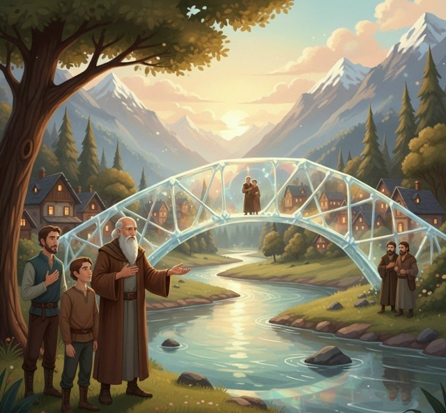 В одной горной деревне, разделенной быстрой рекой, жил?...