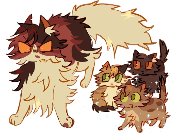 Кленовница, Пятнышко, Лепесточек и Хвоинка
© berrybramblez
#...