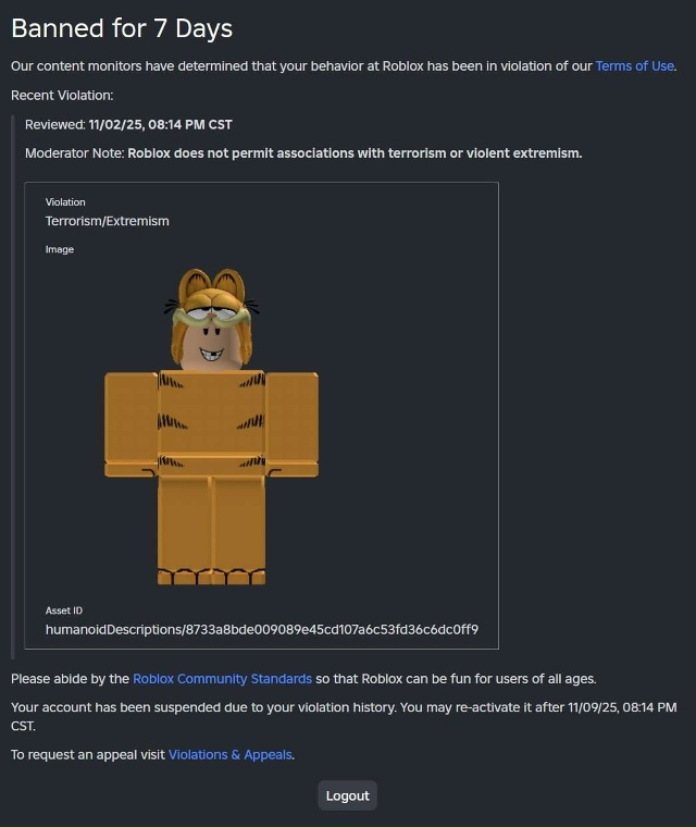 Чувак получил бан в Roblox за костюм «террориста и экстре?...