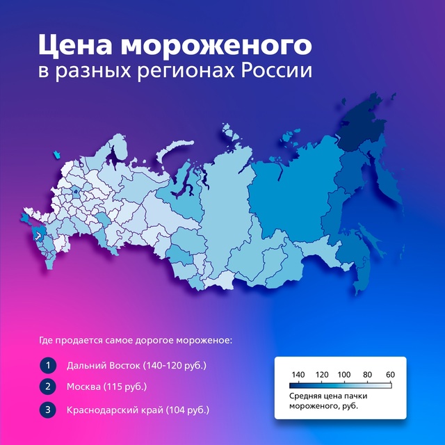 В Тамбове мороженое значительно дешевле, чем в других ?...