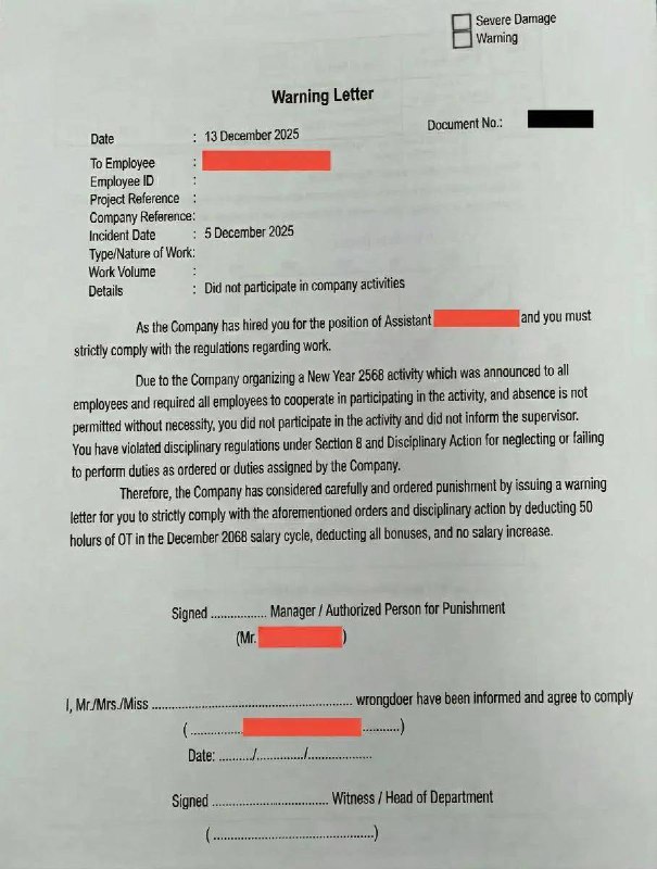 У сотрудника забрали годовую премию, оплату за 50 часов переработок и не повысили з/п на 2026 год —