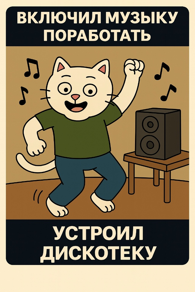 Хотел поставить плейлист для фона и заняться делами. Н?...