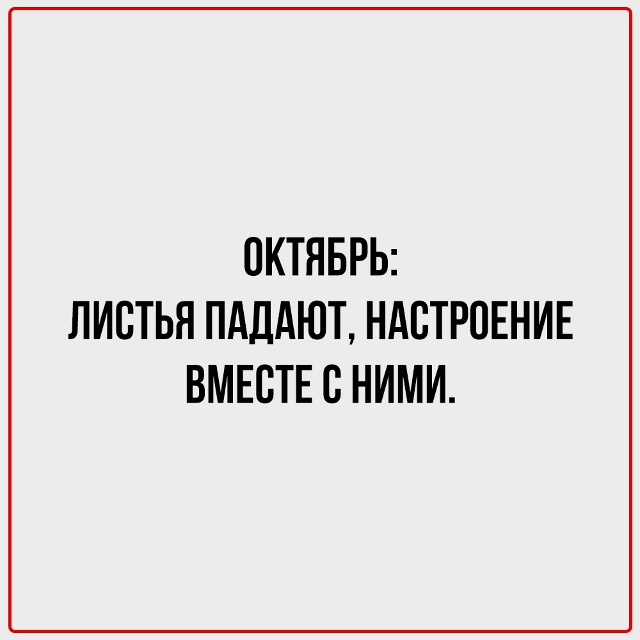Вроде совсем недавно было лето.
А оказывается, уже октя...
