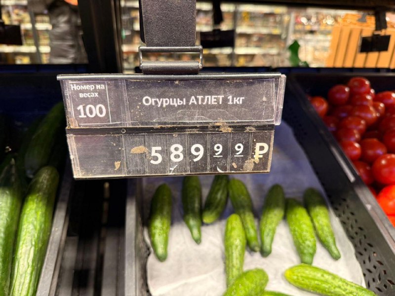 Килограмм огурцов дороже, чем кило королевских креветок
Хмм…