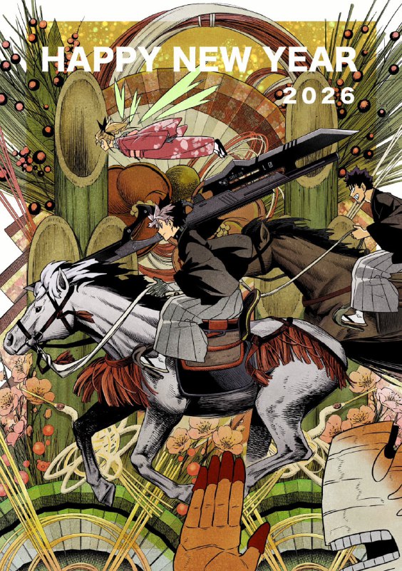 🎄Новые новогодние иллюстрации различных аниме