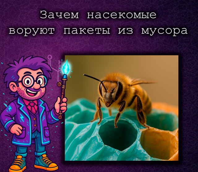 Пчёлы начали строить ульи из пластиковых пакетов
Неко?...