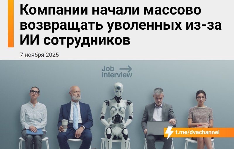 ИИ не справился: компании массово зовут обратно уволенных сотрудников — оказалось, что нейросети не