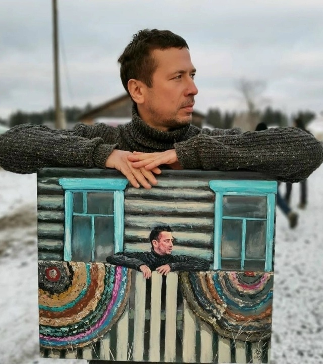 Актёр Андрей Мерзликин на съемках сериала 