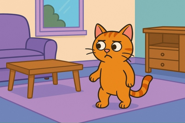 Коты могут запоминать расположение предметов в комнат...