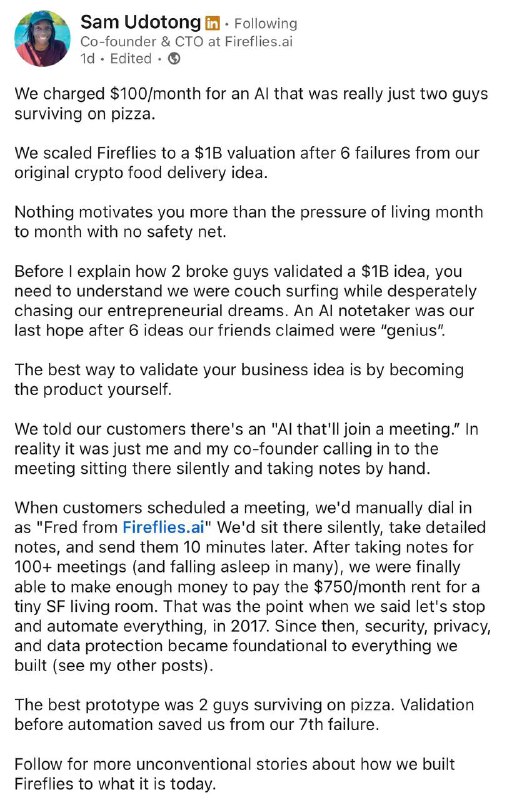 🏆 Мем дня, который стал легендой.
Когда-то стартап Fireflies — тот самый, что сегодня расшифровывае