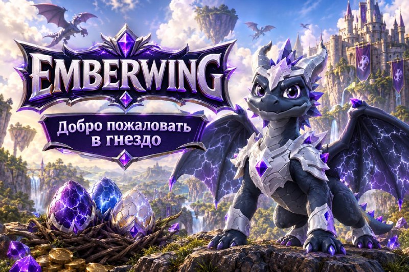 Прикольная игруха, в которую хочется залипнуть на долго 🎮
EMBERWING - это P2E игра, где нам нужно с