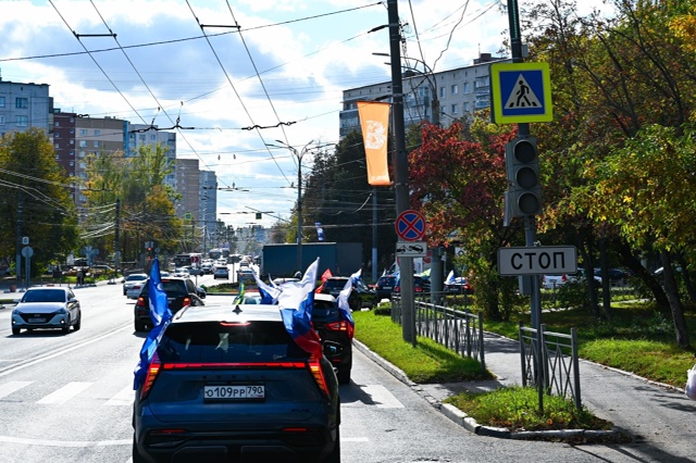 По центральным улицам города Видное прошел автомобиль...