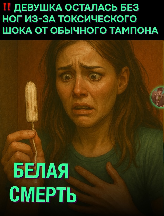 😮 Токсический шок после использования тампона привёл...