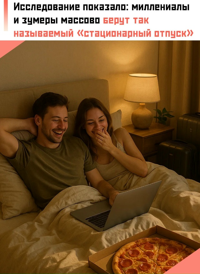 😴 Опрос показал, что 37% людей официально берут отдых р?...