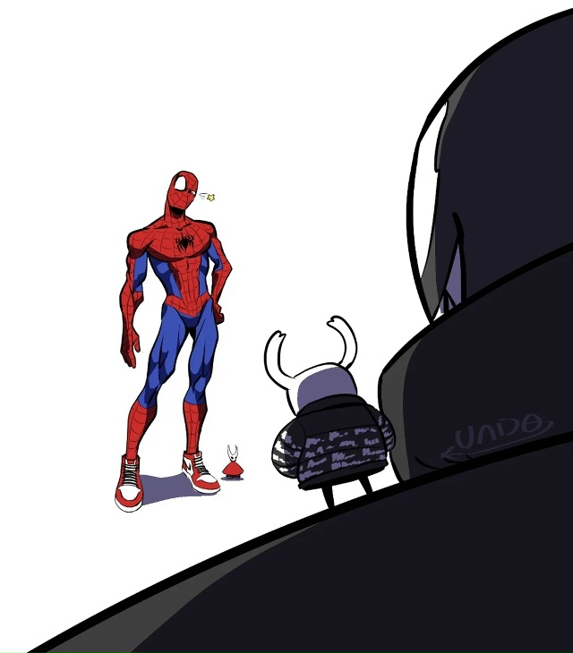 Кроссовер вселенной Человека-Паука и Hollow Knight от undo