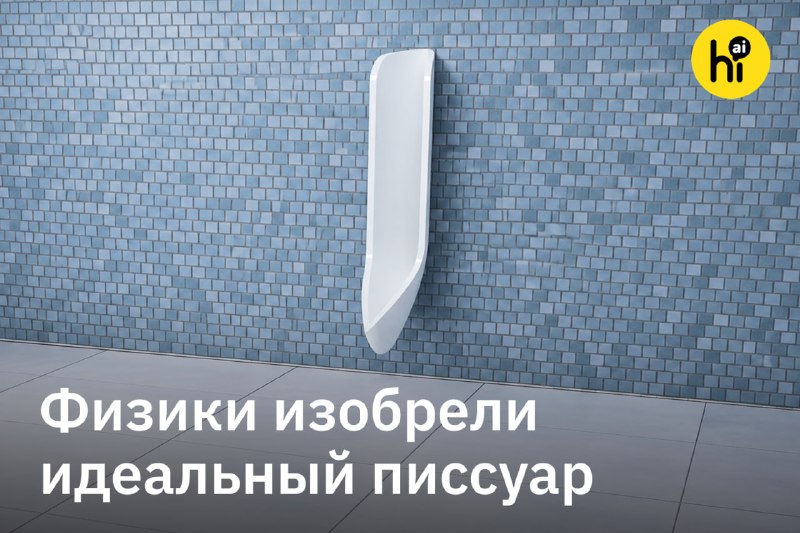 🎓 Создатели писсуара без брызг получили Шнобелевскую премию по физике
Используя писсуар практически