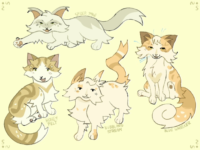 Малыши Бабочки: Паучья Лапка, Медовая Грива, Бурный Руч...