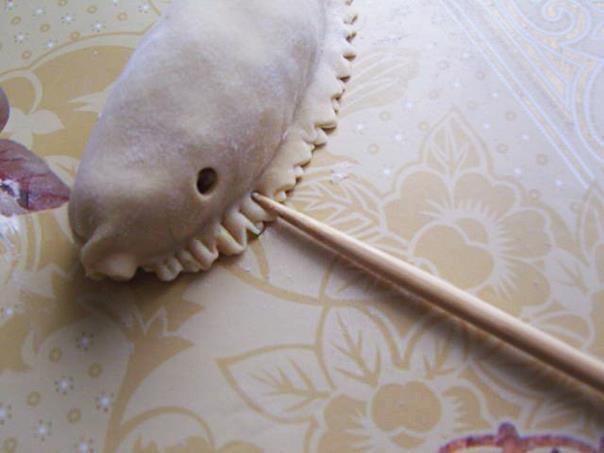 Манты в виде рыбок