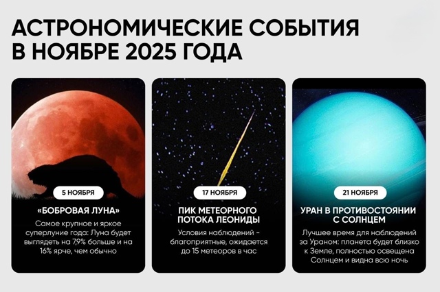 ✨ Какие астрономические события нас ждут в ноябре 2025 г...