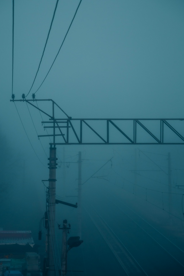 Ноябрьский туман на станции🖤