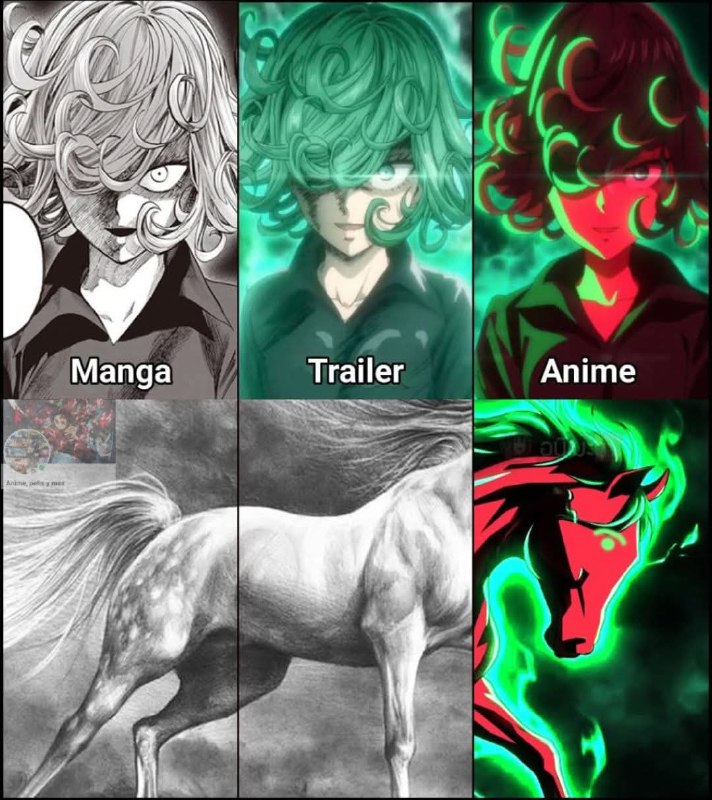 Манга vs Трейлер vs Аниме
