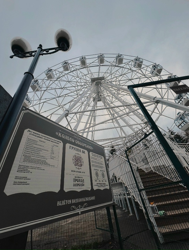 Колесо обозрения в Волжском парке запустят 1 ноября 🎡