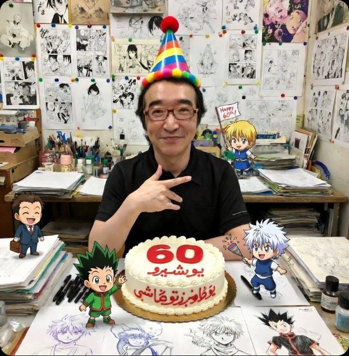 🎂Сегодня свой день рождения отмечает Ёсихиро Тогаши, ему исполняется 60 лет!
Он является автором ма