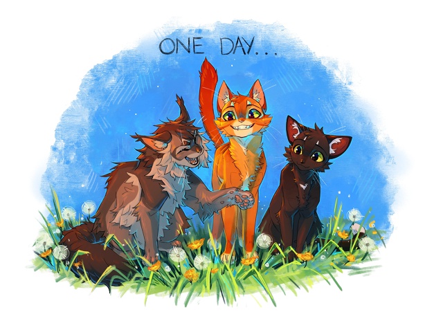 «Однажды у меня вырастут крылья»
Крутобок, Огнезвезд ?...