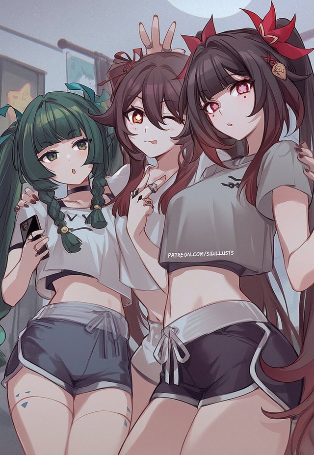 Девочки Геншина #genshin #art #girls