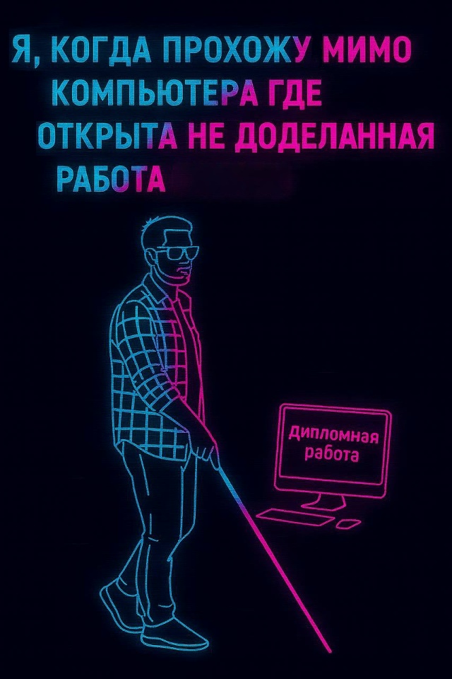 Как хорошо, что диплом надо писать на компьютере, а не о...