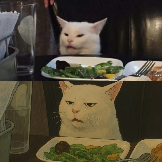 Если бы мемные котики сбежали в мир Гибли