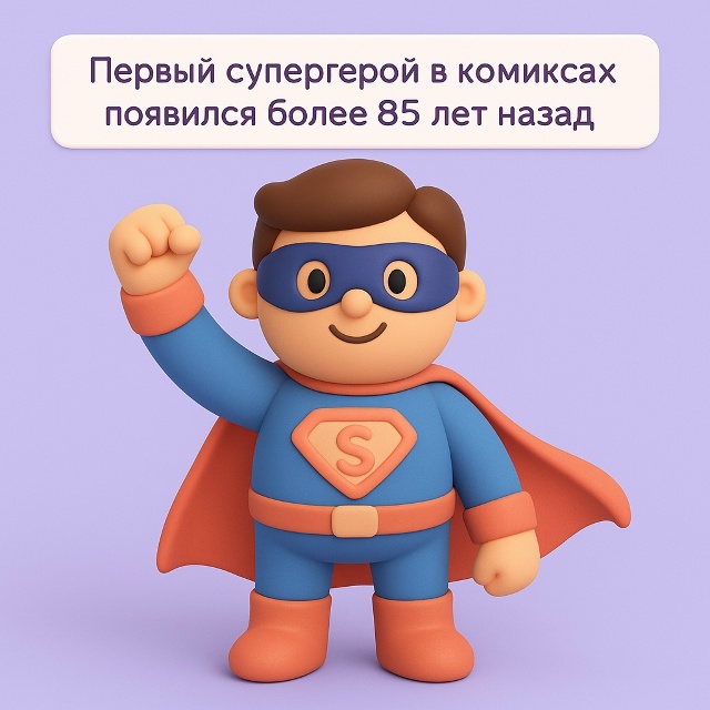 🦸‍♂️ Герой вне времени
Персонажу Супермену уже бол?...