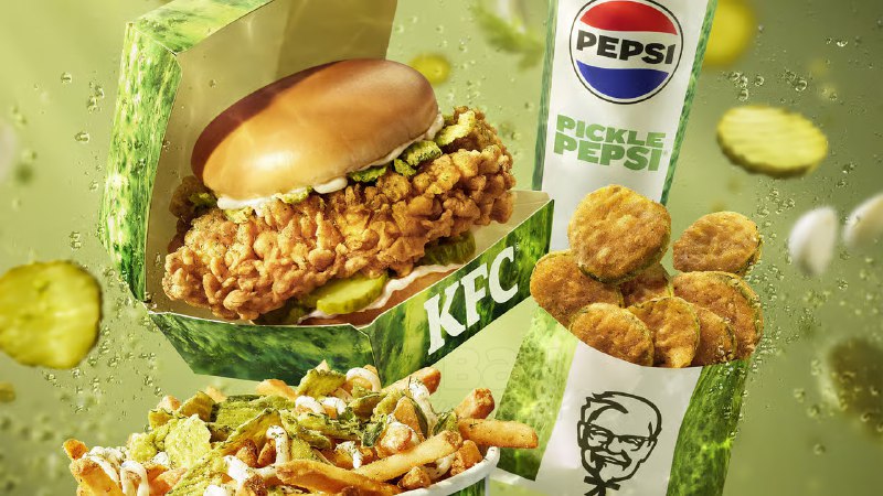 KFC в Канаде добавил в меню Pepsi с… маринованными огурцами. Этот напиток входит в новую серию блюд.