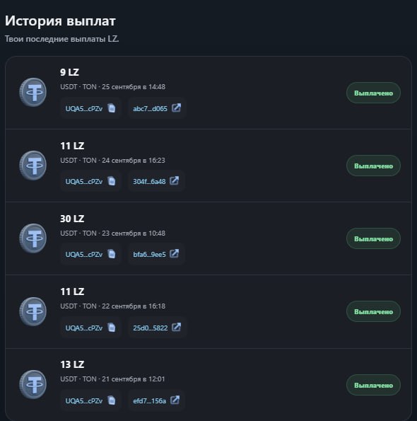 #Life_Zero 🏙
Моя статистика:
Дата моего входа в проект: 15.09.2026
Сделал депозит: 1,000 usdt 😎
