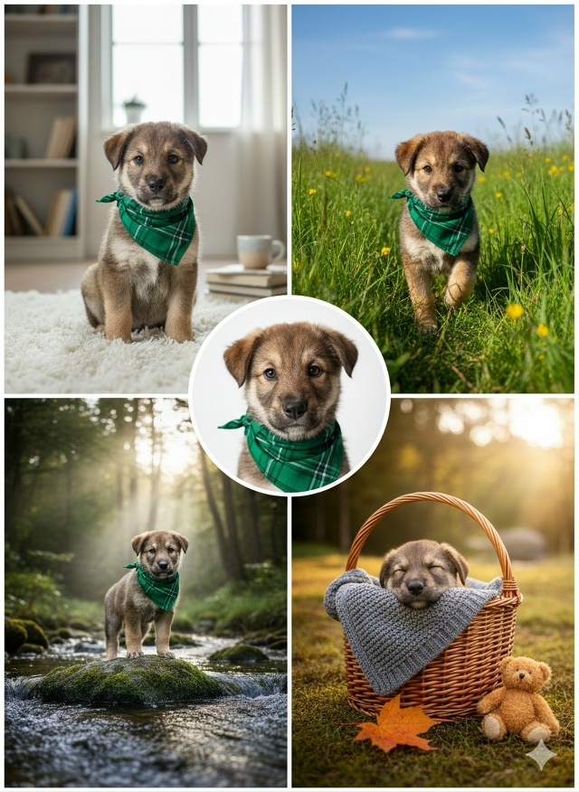 🐶 Друзья, в колодце на краю деревни девочка нашла 9 щен...