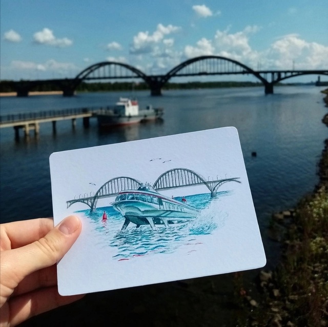 Рыбинск в рисунках 🎨 Оцените работу художника ❤ 📷 ...