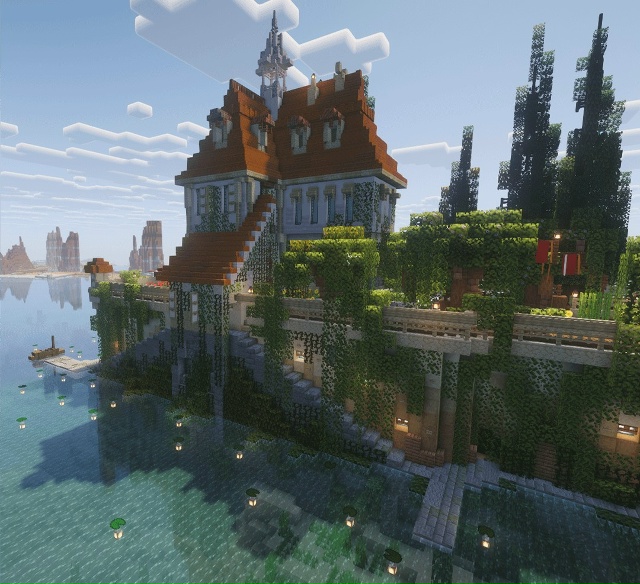 Фанат Minecraft воссоздал отель из аниме 