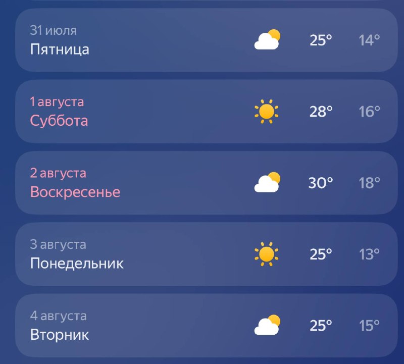 ☀️ На выходных температура в Москве поднимется до +30 градусов
Планы на выходные: шашлыки