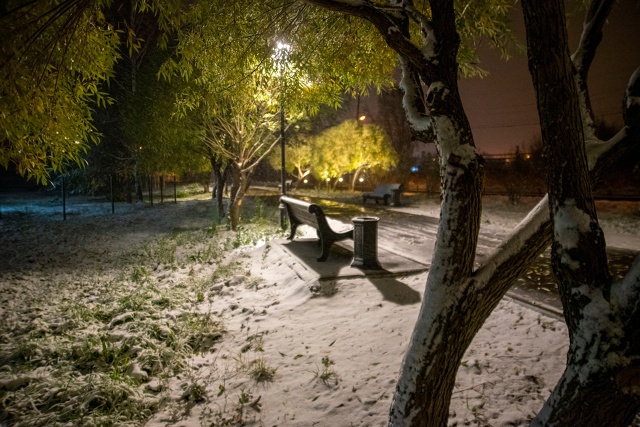 Тихие улицы Чусового, засыпанные первым снегом
Фото: С...