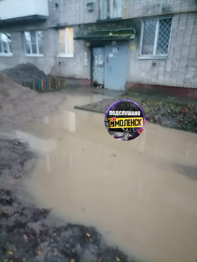 Вот так мы заплываем в свой подъезд. Это происходит все...