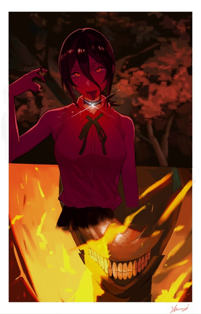 #Chainsaw_Man / Человек-бензопила
Взрывной ночки с Резе от X01...