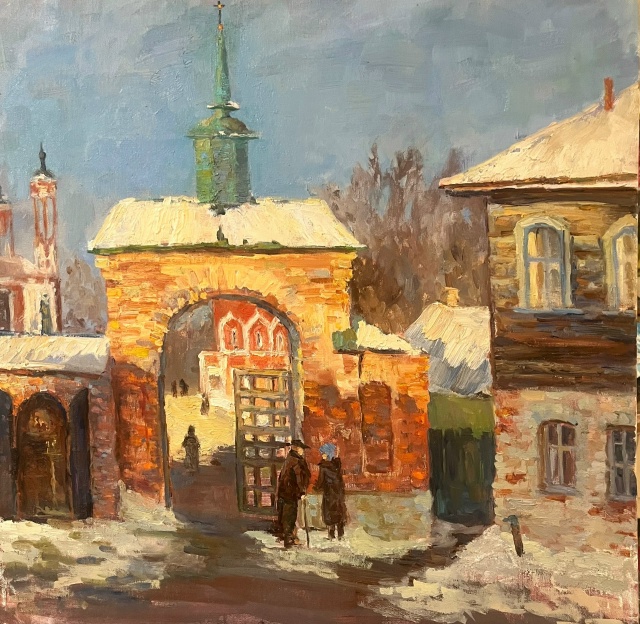 Первый снег у стен Можайского кремля 🎨