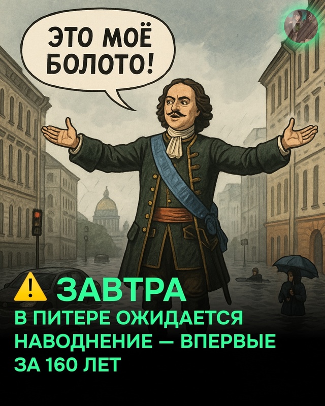 ⚡Завтра Питер уйдёт под воду - такого не случалось уже ...